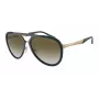EMPORIO ARMANI EA2145-33598E Vīriešu kvadrātveida saulesbrilles Matēti melna tumši pelēka 59mm