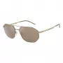 EMPORIO ARMANI EA2147-30025A Saulesbrilles Matēti Melnas Pelēkas Taisnstūra Vīriešiem