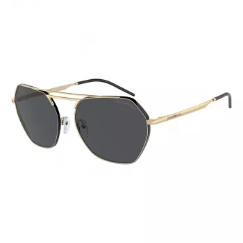 EMPORIO ARMANI EA2148-301387 Vīriešu saulesbrilles, Matēts melns rāmis, Tumši pelēkas lēcas, 56mm