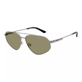 EMPORIO ARMANI EA2156-30032A Vīriešu saulesbrilles - Matēts melns rāmis, Pelēks gradients lēcas, 59mm