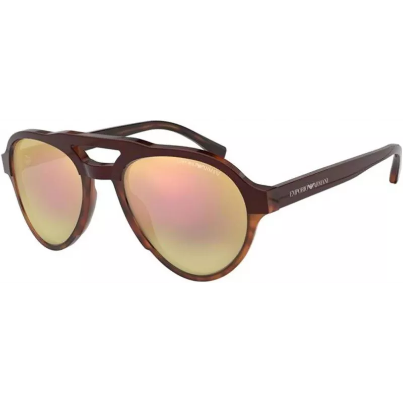 EMPORIO ARMANI EA4128F57494Z Vīriešu taisnstūra saulesbrilles Matēts melns rāmis Pelēkas lēcas 54/21/140 mm