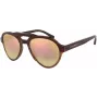 EMPORIO ARMANI EA4128F57494Z Vīriešu taisnstūra saulesbrilles Matēts melns rāmis Pelēkas lēcas 54/21/140 mm