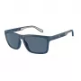 EMPORIO ARMANI EA4219-576380 Vīriešu taisnstūra saulesbrilles - Matēts melns rāmis, pelēkas lēcas, 57 mm