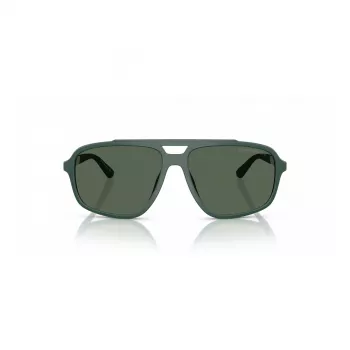 EMPORIO ARMANI EA4236U619071 Vīriešu saulesbrilles - Matēti melns pilotu iedvesmots kvadrātveida rāmis, tumši pelēkas lēcas, 59 mm