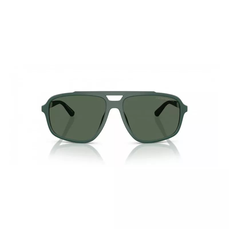 EMPORIO ARMANI EA4236U619071 Vīriešu saulesbrilles - Matēti melns pilotu iedvesmots kvadrātveida rāmis, tumši pelēkas lēcas, 59 mm