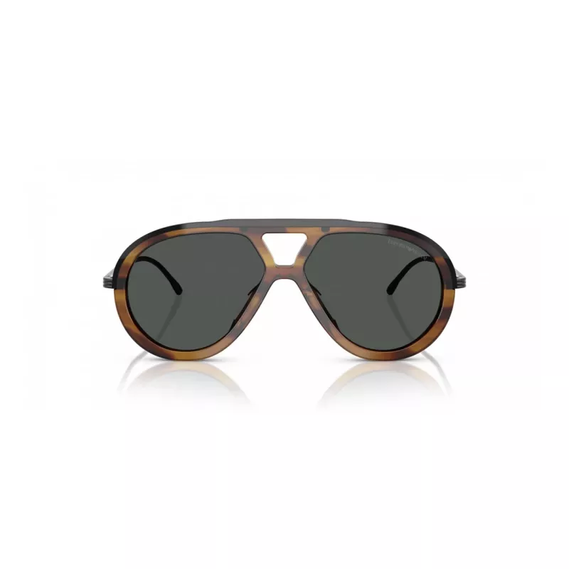 EMPORIO ARMANI EA4242U 621287 Vīriešu saulesbrilles Matēti melna pelēka 56mm