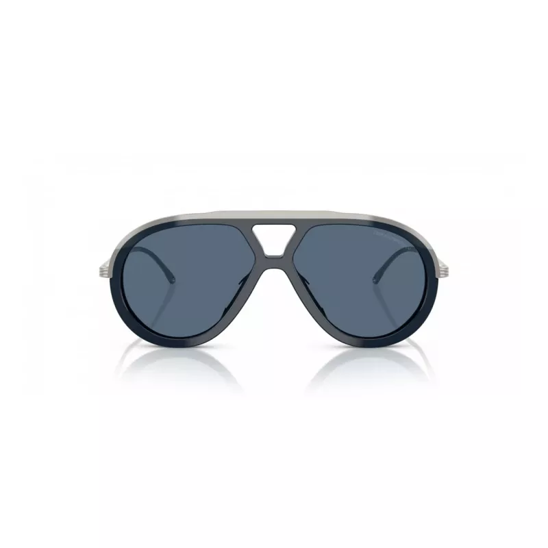 EMPORIO ARMANI EA4242U621380 Vīriešu saulesbrilles - Matēts melns rāmis, Pelēkas gradienta lēcas, 56mm