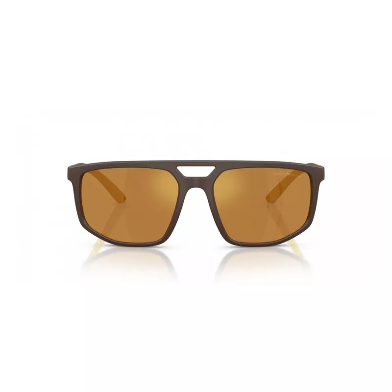 EMPORIO ARMANI EA4248U62586H Vīriešu saulesbrilles Matēti melna pelēka spoguļa sudraba 58mm