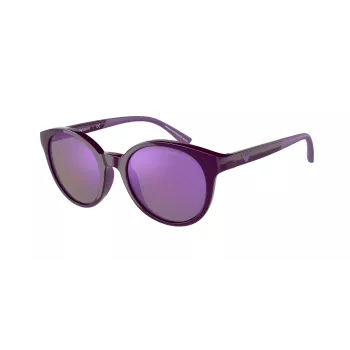 EMPORIO ARMANI Sieviešu saulesbrilles EA4185-51154V Caurspīdīgs pelēks rāmis Pelēka gradienta lēca 47/18/125 mm
