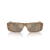 EMPORIO ARMANI Sieviešu saulesbrilles EA4229U61195A Cat Eye Caurspīdīgi Pelēks Rāmis Pelēks Gradienta Lēcas 55mm
