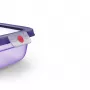 EMSA ONECLICK Pārtikas uzglabāšanas trauks 1,5 L Taisnstūrveida violets hermētisks pret noplūdēm bez BPA mikroviļņu trauku mazgājamā mašīnā un saldētavā drošs 3110601757
