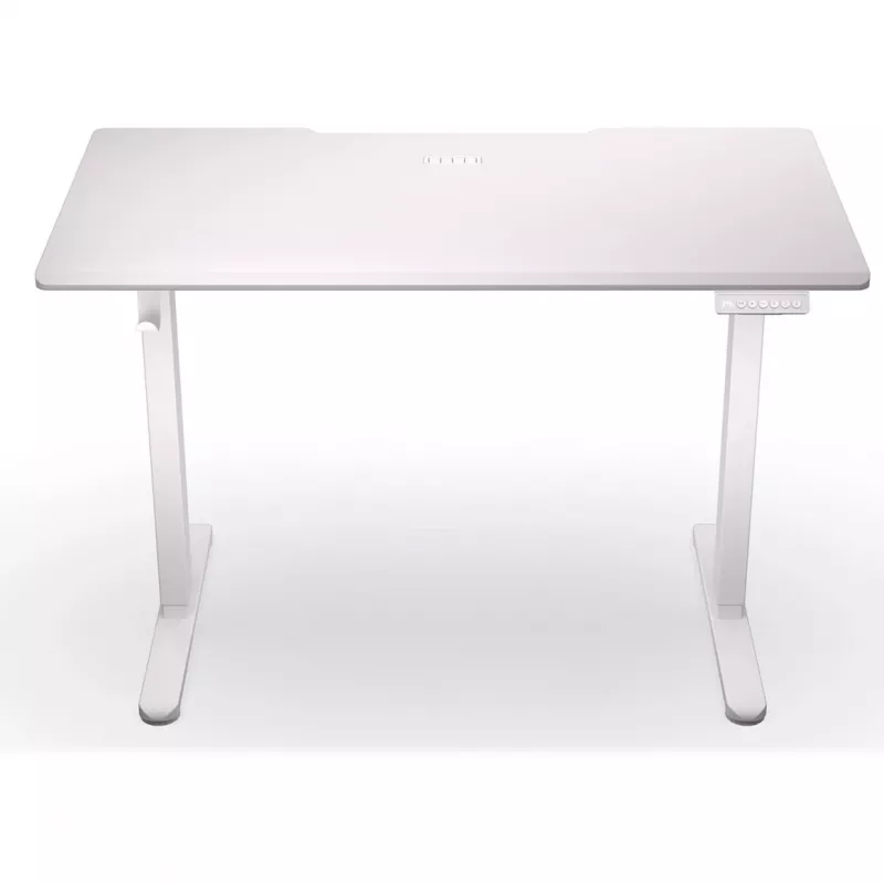 ENDORFY Atlas S Electric Onyx White regulējama augstuma galds 120x60 cm