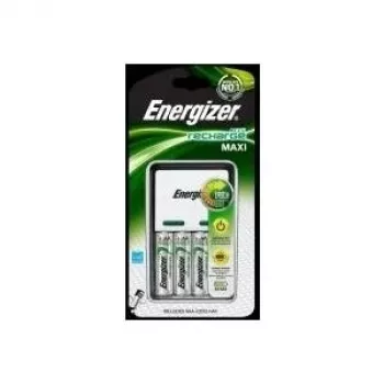 Energizer Maxi Charger NiMH AA/AAA akumulatoru lādētājs, 4 sloti, melns (635024)