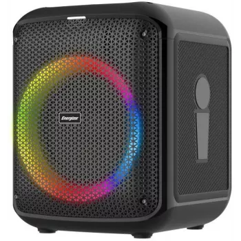 ENERGIZER Portable Bluetooth Speaker 20W RGB LED FM Radio 6000mAh Black