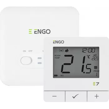 ENGO Controls E7-RFW Bezvadu termostats, balts