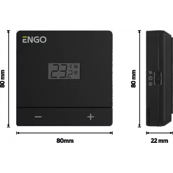 ENGO Controls EASY-230B vadu ikdienas programmējams telpas termostats