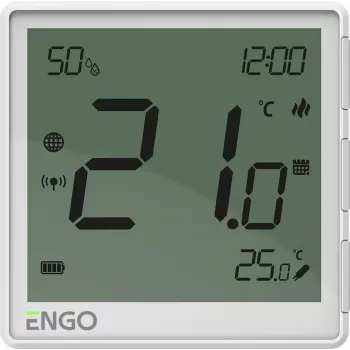 ENGO Controls EONE-BATW Balts ZigBee Bezvadu Telpas Termostats