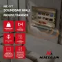 EOF Maclean MC-177 Soundbar sienas stiprinājums, tērauds, melns, slīpums +8° līdz -8°, maks. 10 kg