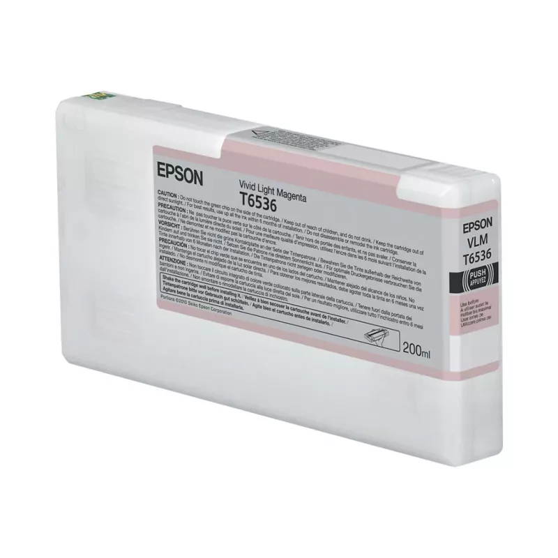 Epson T653600 UltraChrome HDR gaiši fuksīna tintes kārtridžs 200ml
