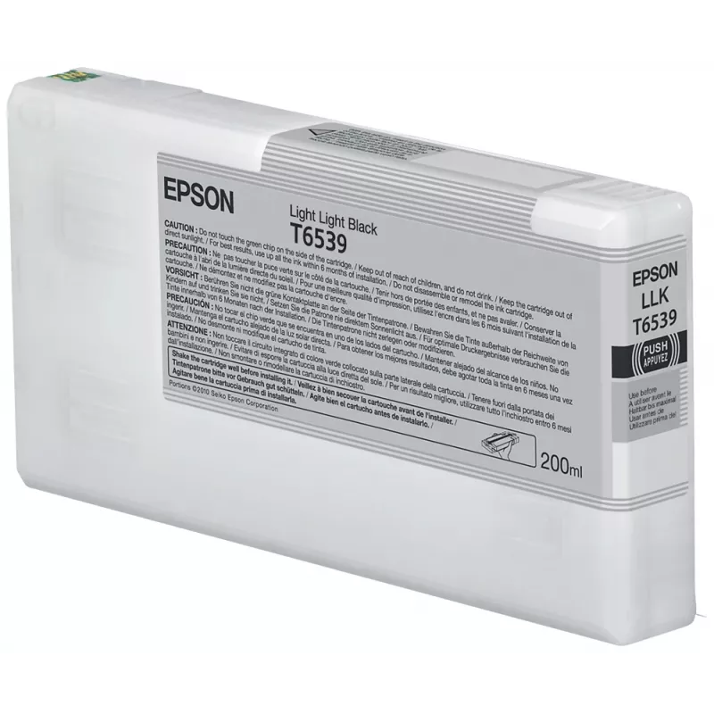 EPSON T6539 tintas kasetne, Light Light Black, 200 ml