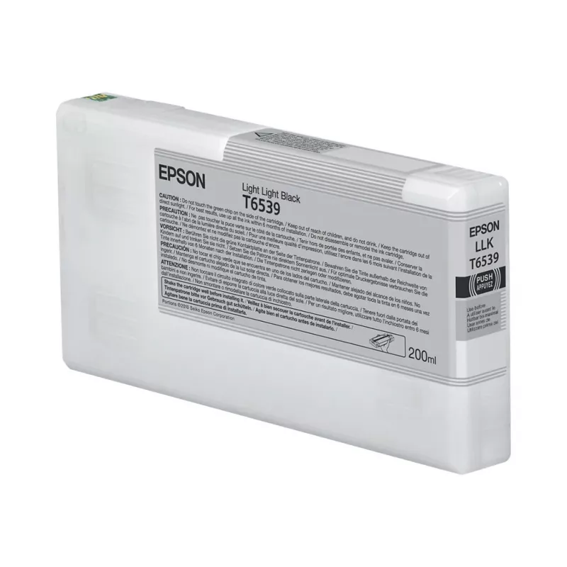 EPSON T6539 tintas kasetne, Light Light Black, 200 ml
