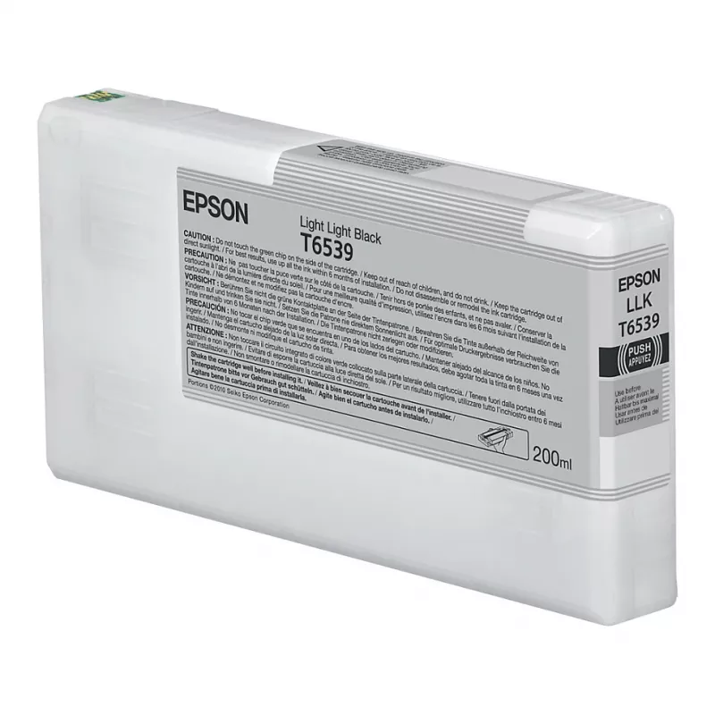 EPSON T6539 tintas kasetne, Light Light Black, 200 ml