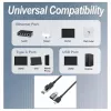 EQUIP 133101 USB-C un USB-A uz RJ45 Gigabit Ethernet adapteris, melns