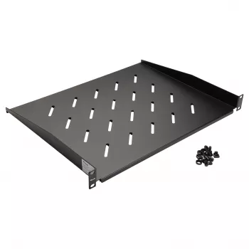 Equip 19 collu fiksēts statīva plaukts 1U 350 mm melns serveru statīviem