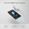 Equip 2 portu USB-C PD3.0/USB-A GaN sienas lādētājs 20W balts