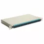Equip 24-Port Fiber Optic Splice Box, SC Duplex, OM3, 1U, Pilnībā aprīkots, Pelēks
