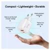 Equip 245526 2-portu USB-C PD3.0 / USB-A GaN 20 W sienas lādētājs, balts