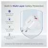 Equip 245526 2-portu USB-C PD3.0 / USB-A GaN 20 W sienas lādētājs, balts