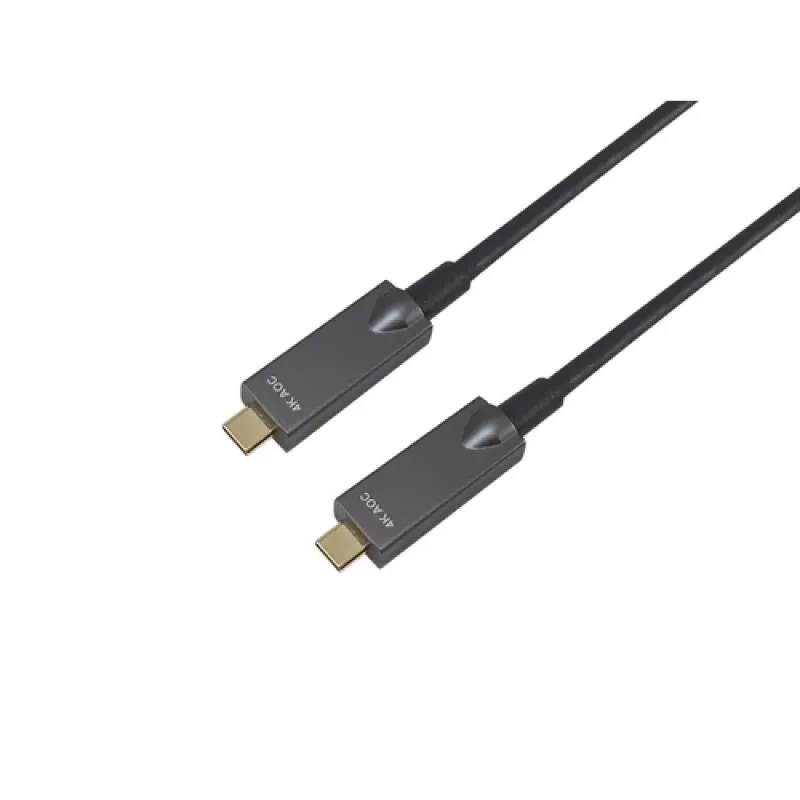 EQUIP 578203 USB-C uz USB-C aktīvais optiskais kabelis 7,5 m 4K@60Hz 10Gbps PD 60W melns