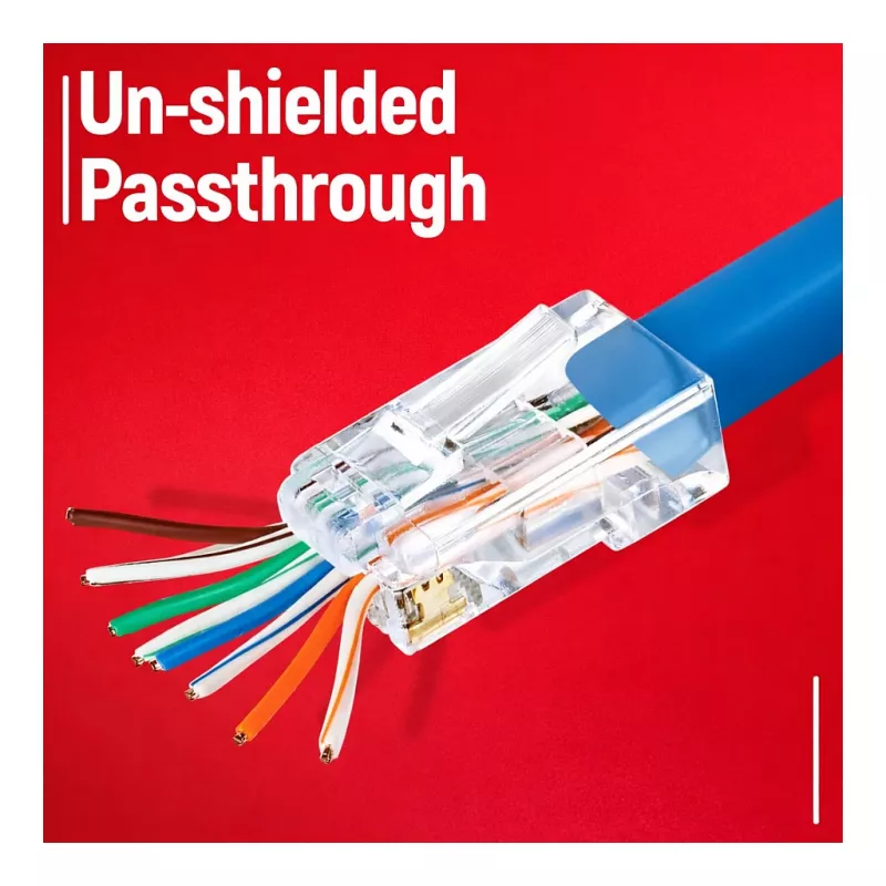 Equip Cat.6A RJ45 ekranēts instrumentu brīvas lauka terminācijas spraudnis (100 gab.)