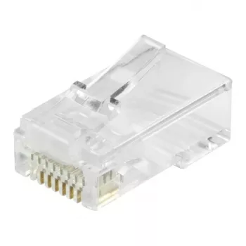 Equip Cat6 RJ45 UTP neekranēts savienotāju komplekts (100 gab.) - caurspīdīgs