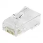 Equip Cat6 RJ45 UTP neekranēts savienotāju komplekts (100 gab.) - caurspīdīgs