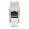Equip Cat6A ekranēts keystone savienotājs 1xRJ45 DIN sliedei, pelēks