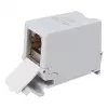 Equip Cat6A ekranēts keystone savienotājs 1xRJ45 DIN sliedei, pelēks