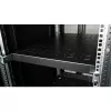 Equip EZVS-19-1-10-B 19 collu 1U fiksēts plaukts, 1000 mm dziļums, melns – izturīgs tērauds, 100 kg ietilpība