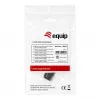 Equip USB-C Keystone Coupler, USB 3.2 Gen 2, USB-C Female to Female, Melns