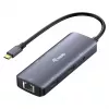 EQUIP USB-C Multiport Adapter with 2x HDMI, RJ45, 2x USB-A, USB-C PD 100W, Grey