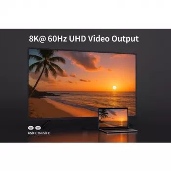 EQUIP USB-C uz C aktīvais optiskais kabelis 7.5m 8K 60Hz PD 60W 10Gbps melns