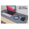 EQUIP USB-C uz USB-C + HDMI adapteris ar 100W PD, 4K/60Hz, alumīnija