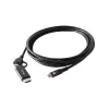 EQUIP USB-C uz USB-C + HDMI adapteris ar 100W Power Delivery, 4K 60Hz, 3m alumīnija