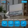 ERGO OFFICE ER-691 W Gāzes atsperes galda stiprinājums 17–32 inch monitoriem līdz 10 kg, matēti balts