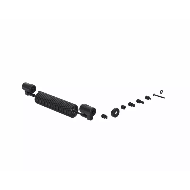Ergonomic Solutions ClickSafe Dual Lock Security Cable Lock - Melns/Sudrabs