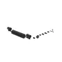 Ergonomic Solutions ClickSafe Dual Lock Security Cable Lock - Melns/Sudrabs