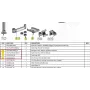 Ergonomic Solutions HMSHOST-INT5-02 Swingarm AP2 printera montāžas komplekts ar kabeļa skavu SP2, fiksācijas gredzenu un printera plāksni Epson TM-P1200, melns