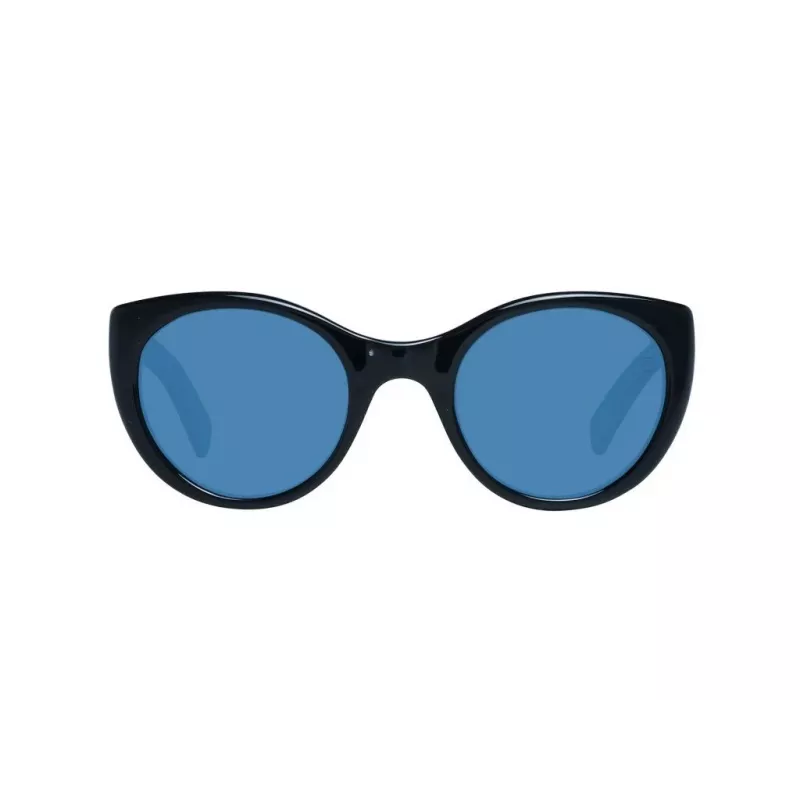 ERMENEGILDO ZEGNA Unisex saulesbrilles ZC0009-01V50 - Melns acetāta rāmis, pelēkas lēcas 50/23/145 mm