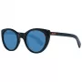 ERMENEGILDO ZEGNA Unisex saulesbrilles ZC0009-01V50 - Melns acetāta rāmis, pelēkas lēcas 50/23/145 mm